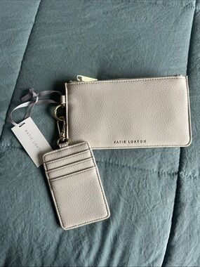 Katie Loxton Champagne Beige Wristlet Cardholder Set